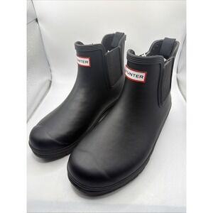 HUNTER‎ WOMENS CHELSEA BOOT, HUNTER WOMEN. Size US 10 Black.